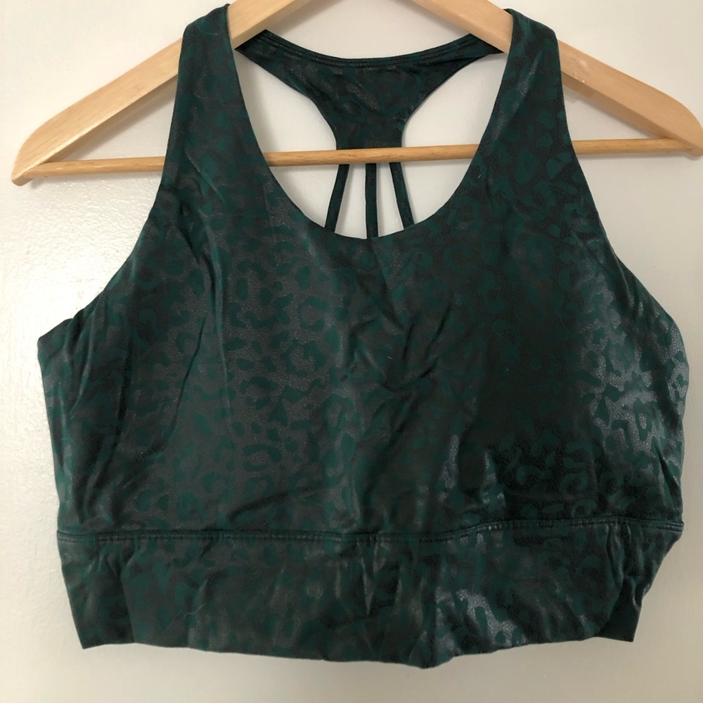 Modiv velocity bra, XL green leopard NWT